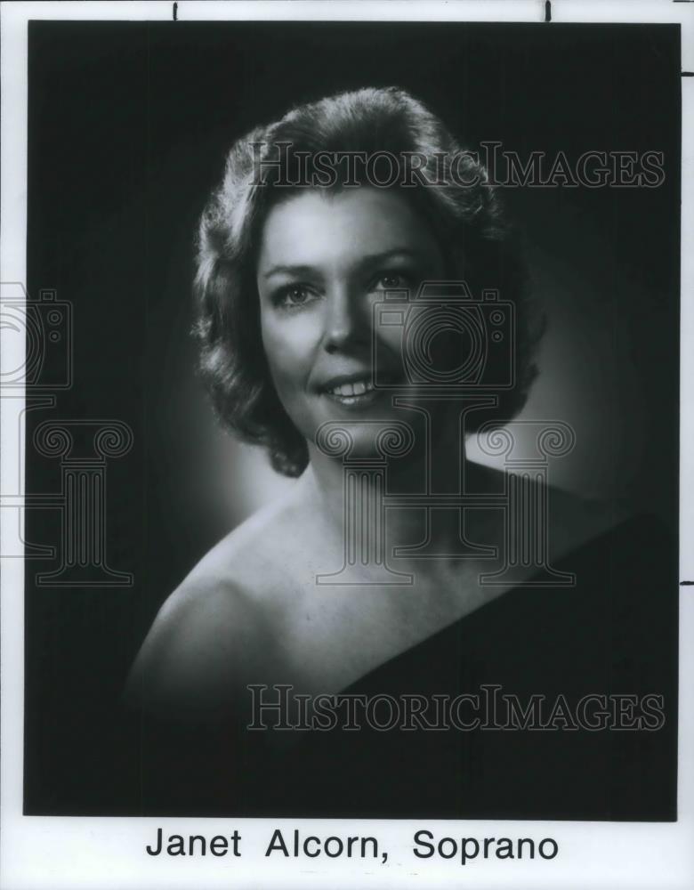 1988 Press Photo Janet Alcorn Soprano Opera Singer - cvp14087 - Historic Images