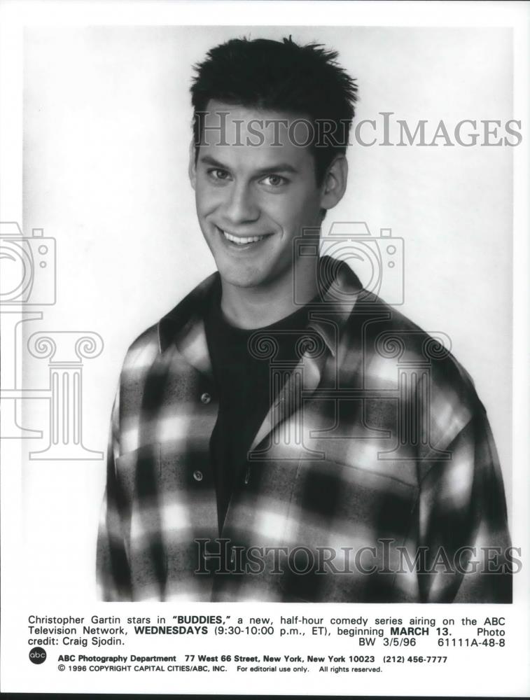 1996 Press Photo Christopher Gartin stars in Buddies sitcom - cvp09321 - Historic Images