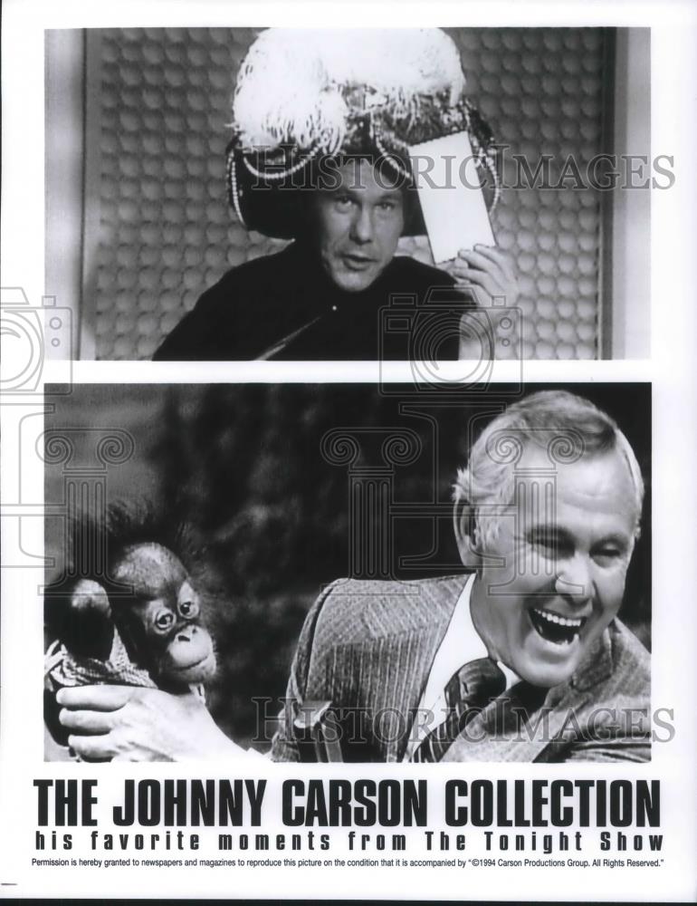 1994 Press Photo The Johnny Carson Collection Favorite Moments of Tonight Show - Historic Images