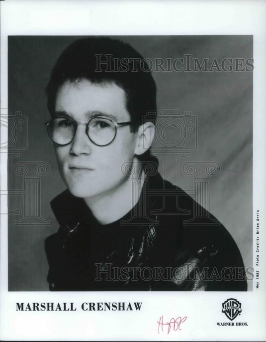 1983 Press Photo Marshall Crenshaw Rock Musician Singer Songwriter - cvp01827 - Historic Images