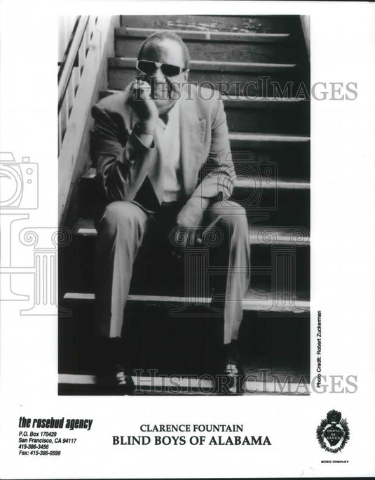 1996 Press Photo Clarence Fountain Blind Boys of Alabama - cvp13824 - Historic Images