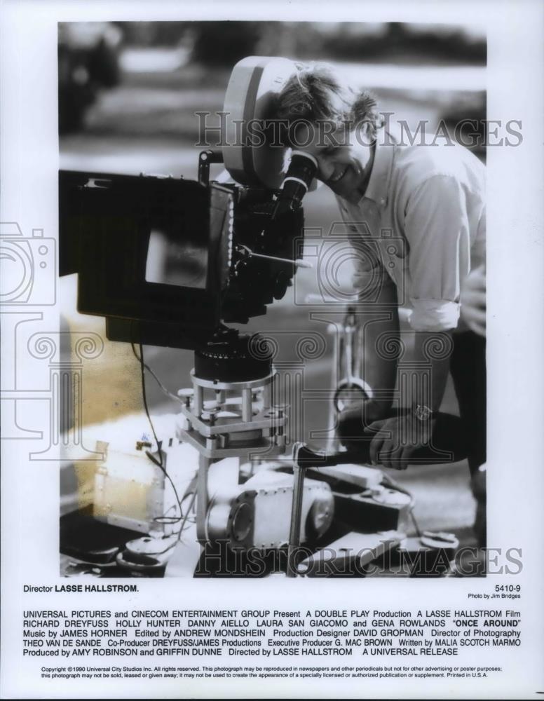 1991 Press Photo Director Lasse Hallstrom In Once Around - cvp16000 - Historic Images