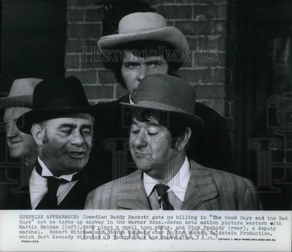 1970 Press Photo Comedian Buddy Hackett in The Good Guys and the Bad Guys - Historic Images