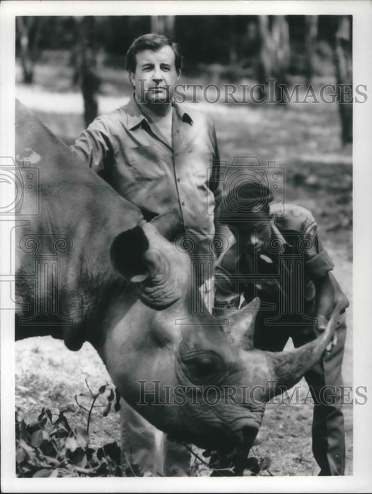 1982 Press Photo Roger Caras on World News Tonight - cvp08323 - Historic Images