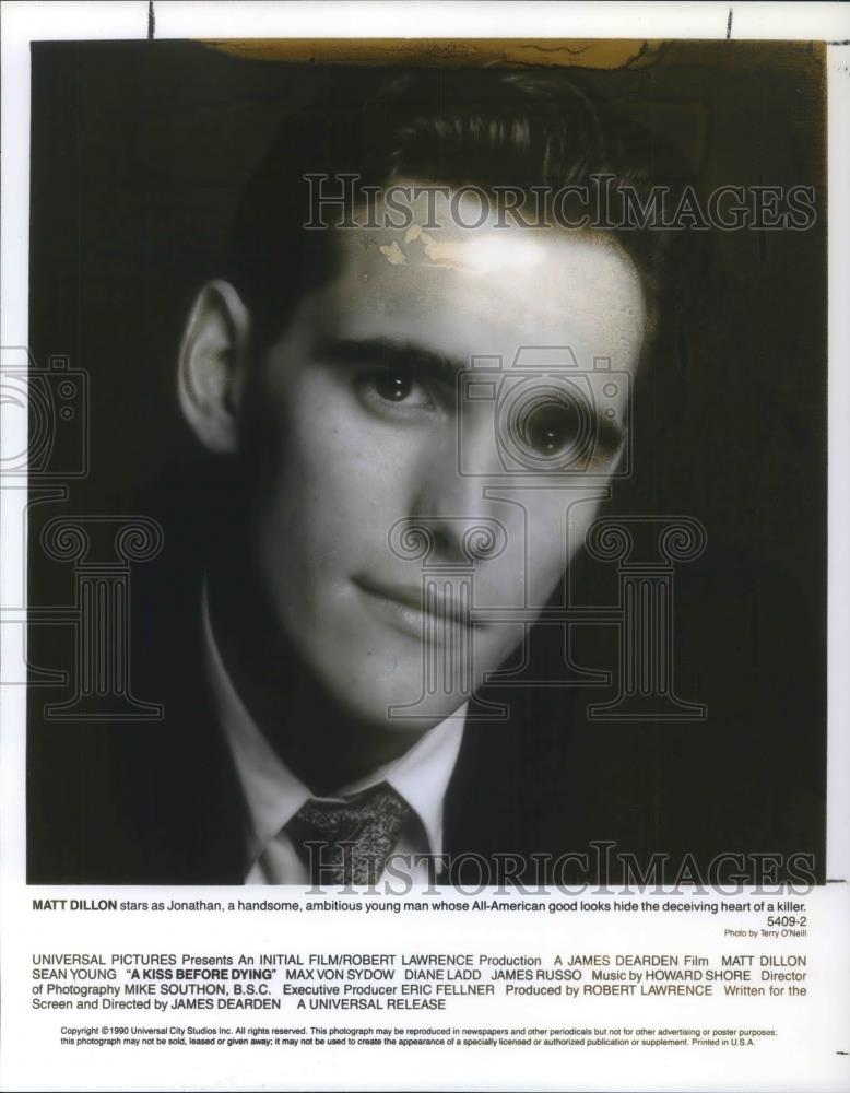 1991 Press Photo Matt Dillon in A Kiss Before Dying - cvp03217 - Historic Images