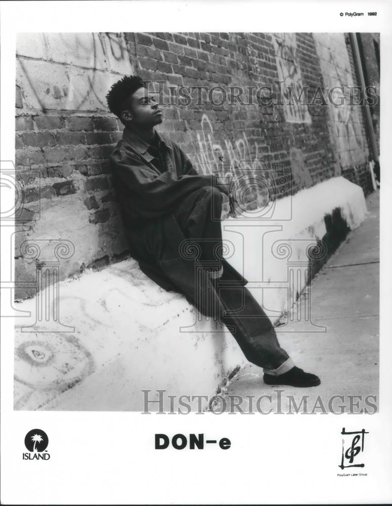 1992 Press Photo Don-e Soul Singer Songwriter Musician Record Producer - Historic Images