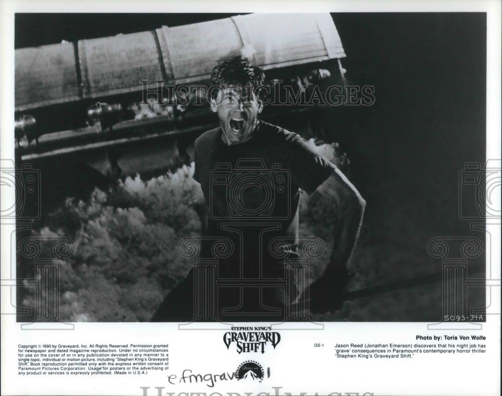 1990 Press Photo Jonathon Emerson in Graveyard Shift - cvp10378 - Historic Images