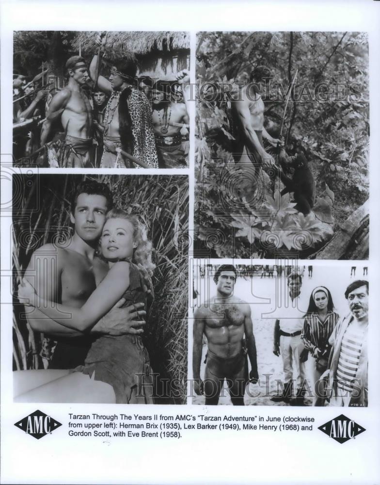 1998 Press Photo Tarzan Through The Years II from AMC's Tarzan Adventure - Historic Images