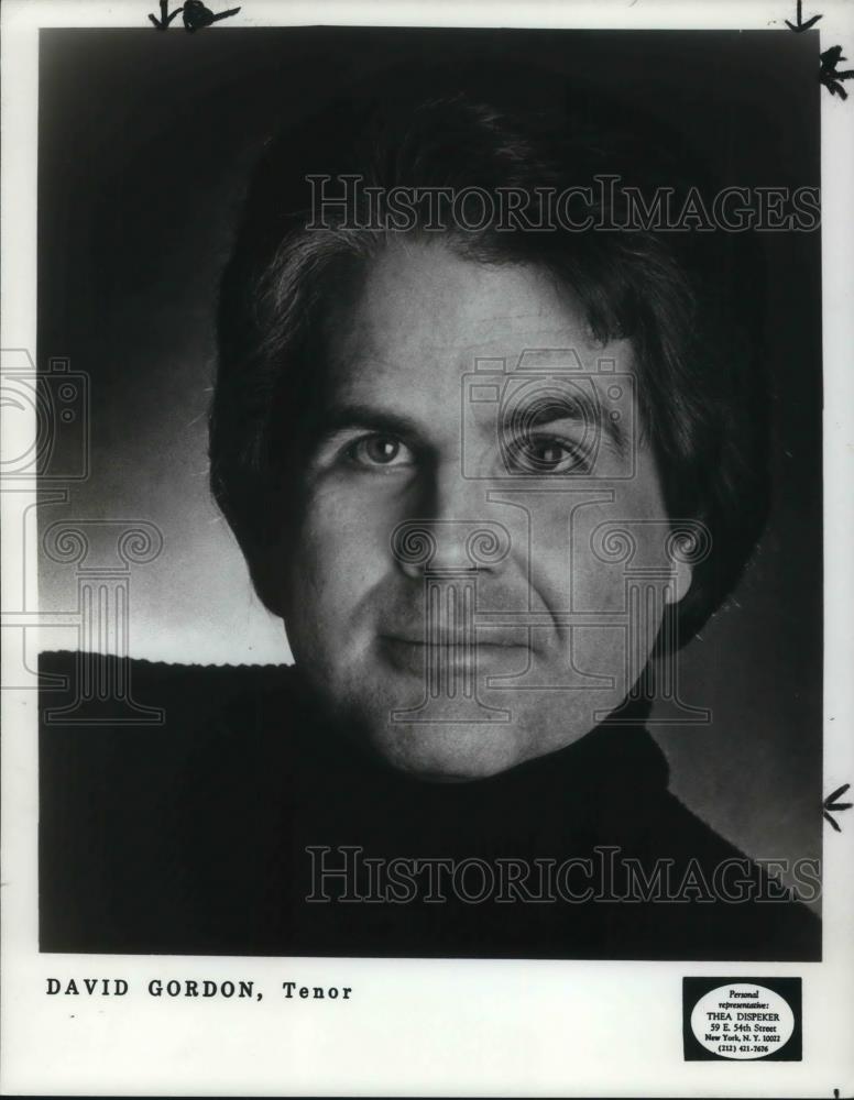 1984 Press Photo David Gordon Tenor - cvp17226 - Historic Images