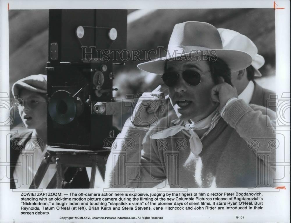 1976 Press Photo Peter Bogdanovich Director of Nickelodeon - cvp02179 - Historic Images