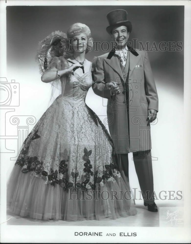1972 Press Photo Doraine and Ellis Vaudeville Performers Musical Theater - Historic Images