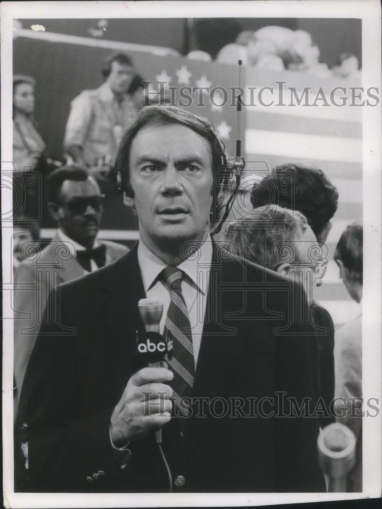 1980 Press Photo Sam Donaldson Correspondent ABC Democratic National Convention - Historic Images