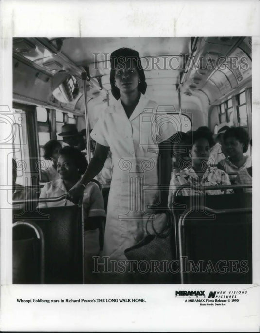 1991 Press Photo Whoopi Goldberg stars in The Long Walk Home movie film - Historic Images