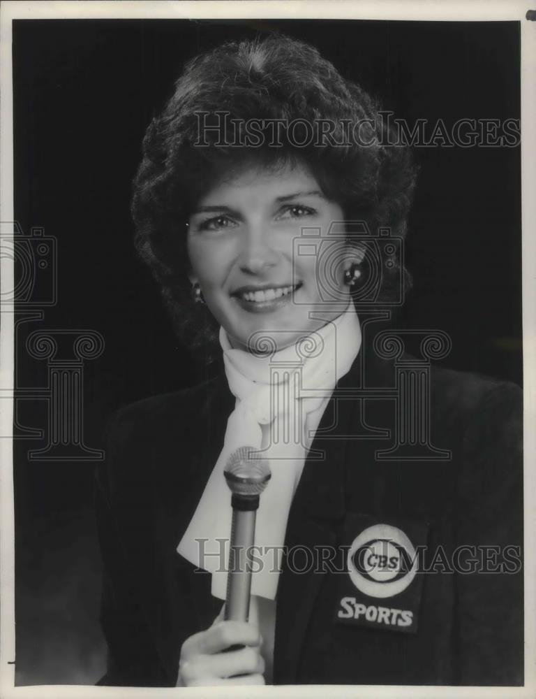 1983 Press Photo Charlsie Cantey Sportscaster The NFL Today - cvp07364 - Historic Images
