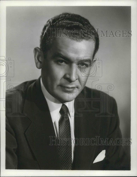 1959 Press Photo Charles Collingwood Host of Sudan Bridge to Black Africa - Historic Images
