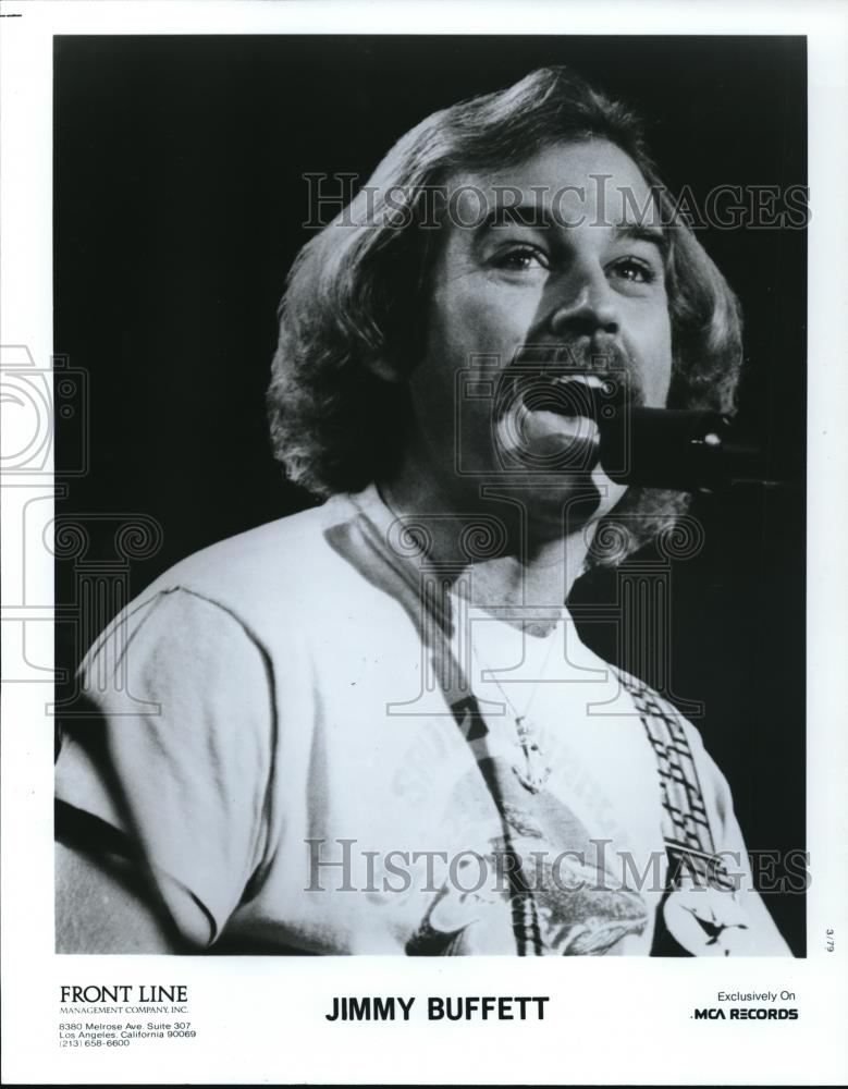 1986 Press Photo Jimmy Buffett Singer Songwriter Producer Actor Author - Historic Images