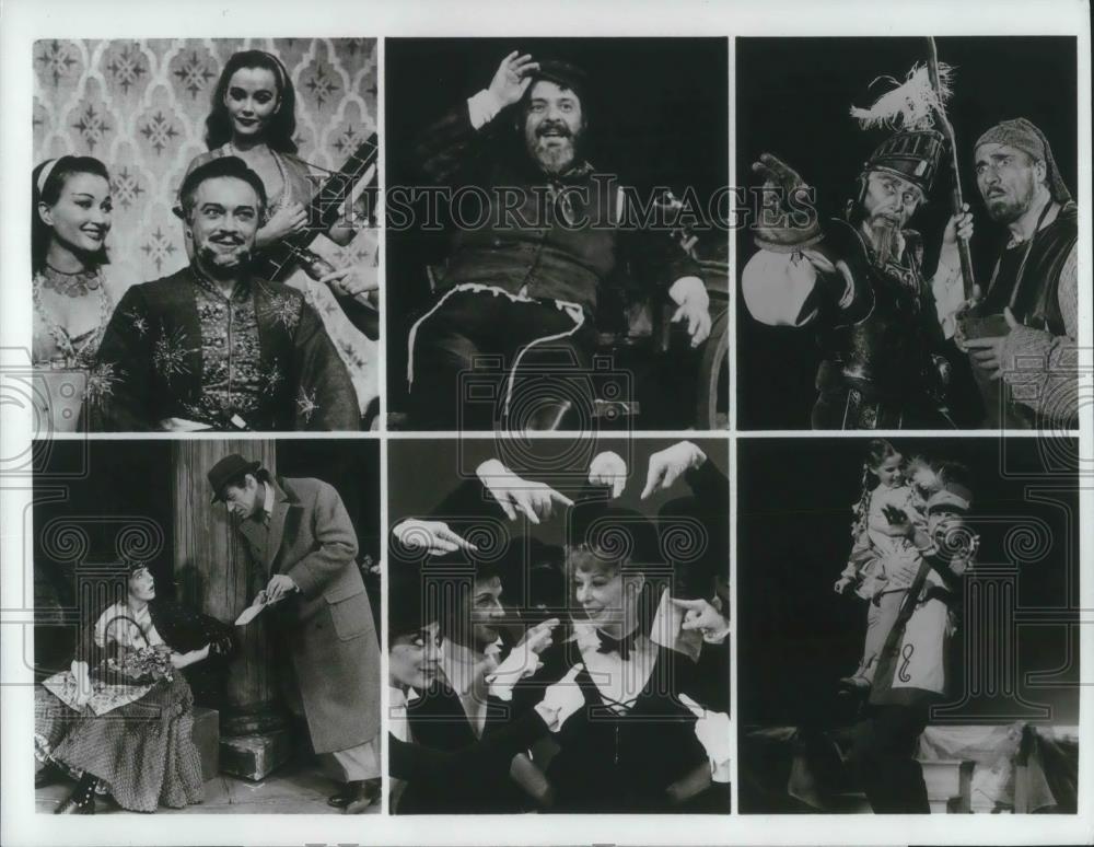1971 Press Photo Scenes from Kismet Fiddler on the Roof Man of La Mancha Redhead - Historic Images