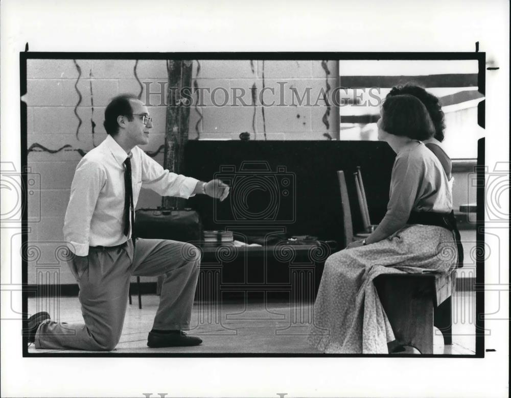 1988 Press Photo Head of the New Porthouse Theater Co, Director Michael Nash - Historic Images
