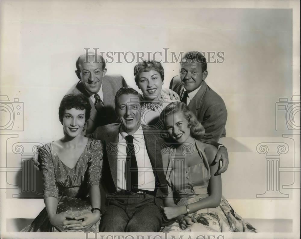 1957 Press Photo Cast of the Ray Bolger Show Richard Erdman & Charles Cantor - Historic Images