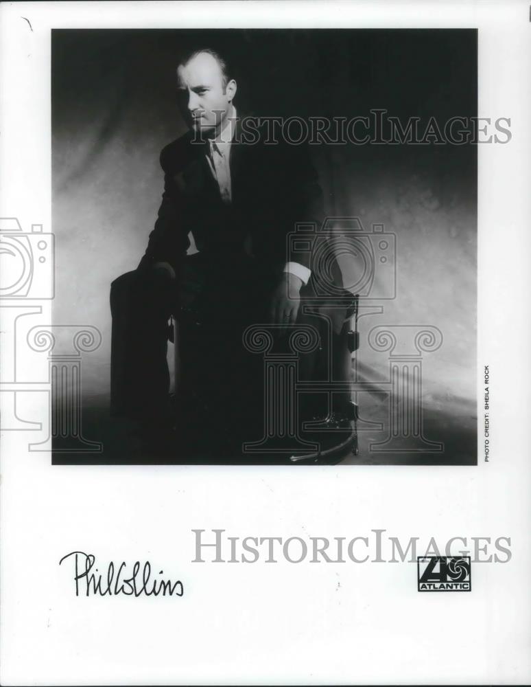 1989 Press Photo Phil Collins Soft Rock Singer Songwriter Musician - cvp02273 - Historic Images