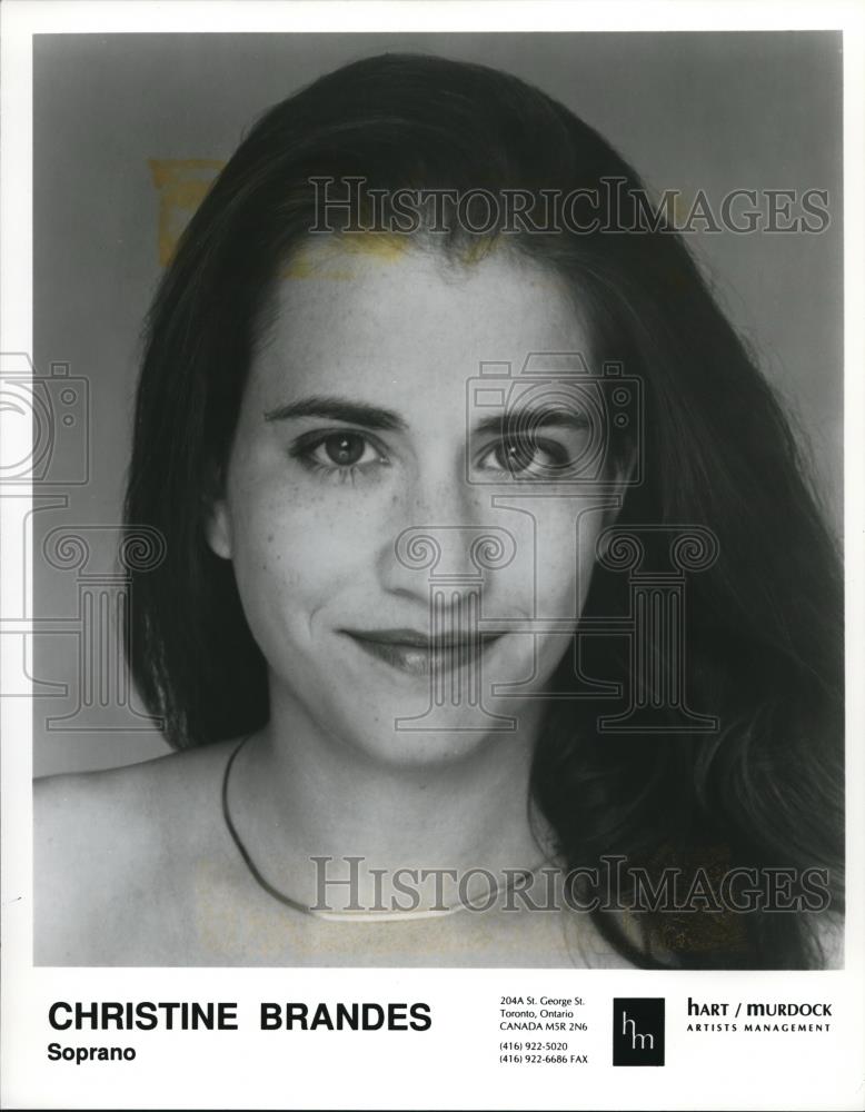 1995 Press Photo Christine Brandes Operatic Soprano Opera Singer - cvp00282 - Historic Images