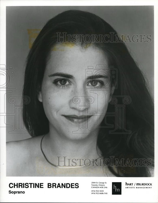 1995 Press Photo Christine Brandes Operatic Soprano Opera Singer - cvp00282 - Historic Images