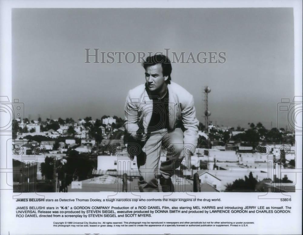 1990 Press Photo James Belushi as Detective Thomas Dooley in K-9 - cvp19407 - Historic Images