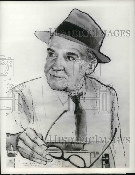 1960 Press Photo Walter Winchell in The Walter Winchell Show - cvp18923 - Historic Images