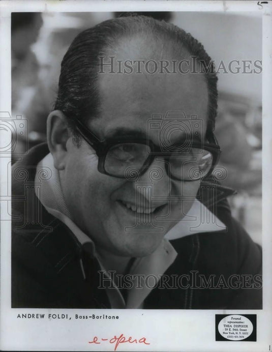 1983 Press Photo Andrew Foldi Bass-Baritone - cvp12820 - Historic Images