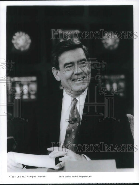 1994 Press Photo Dan Rather in Campaign '94 Election Night - cvp11366 - Historic Images