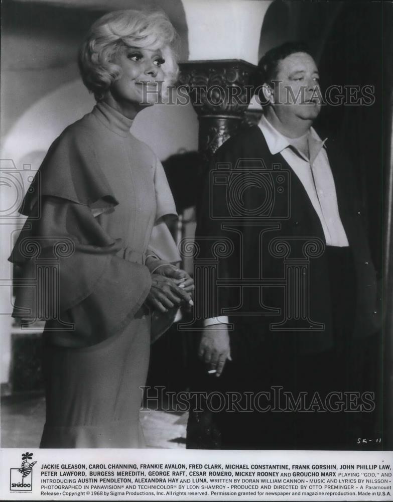1969 Press Photo Carol Channing and Jackie Gleason in Skidoo - cvp07321 - Historic Images