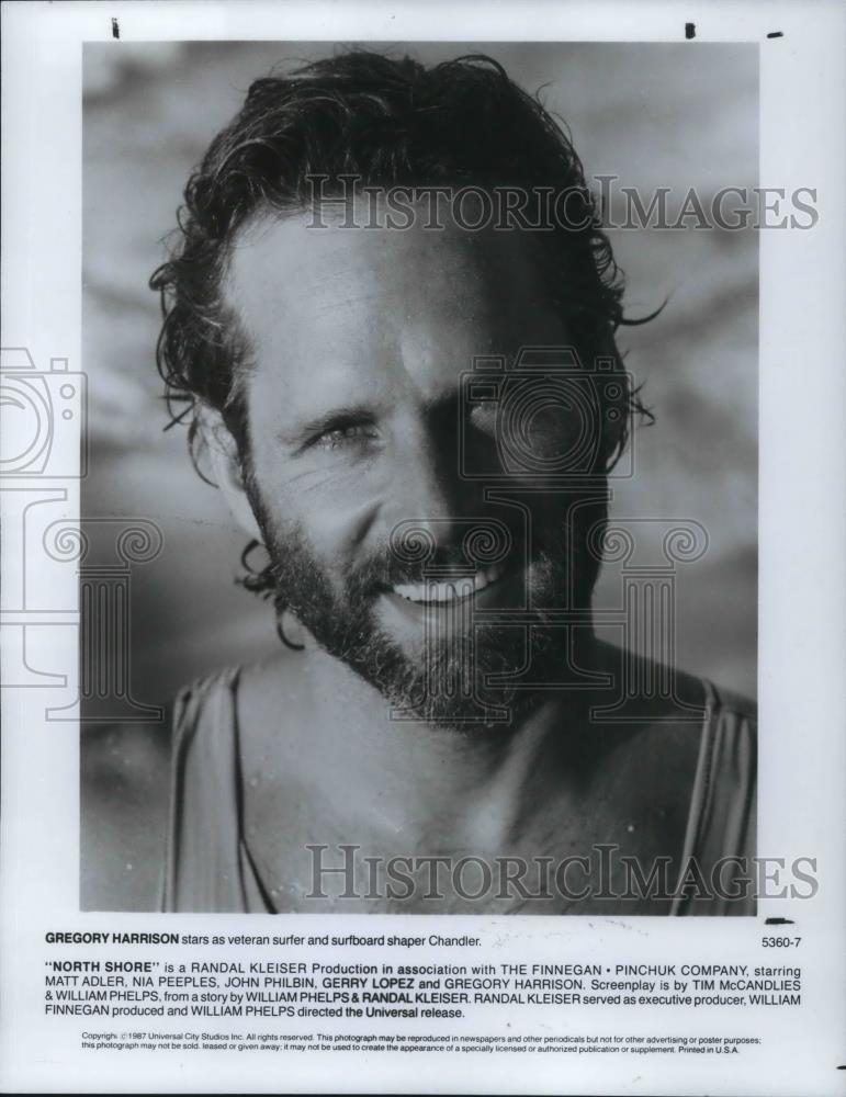 1987 Press Photo Gregory Harrison stars in North Shore - cvp16680 - Historic Images
