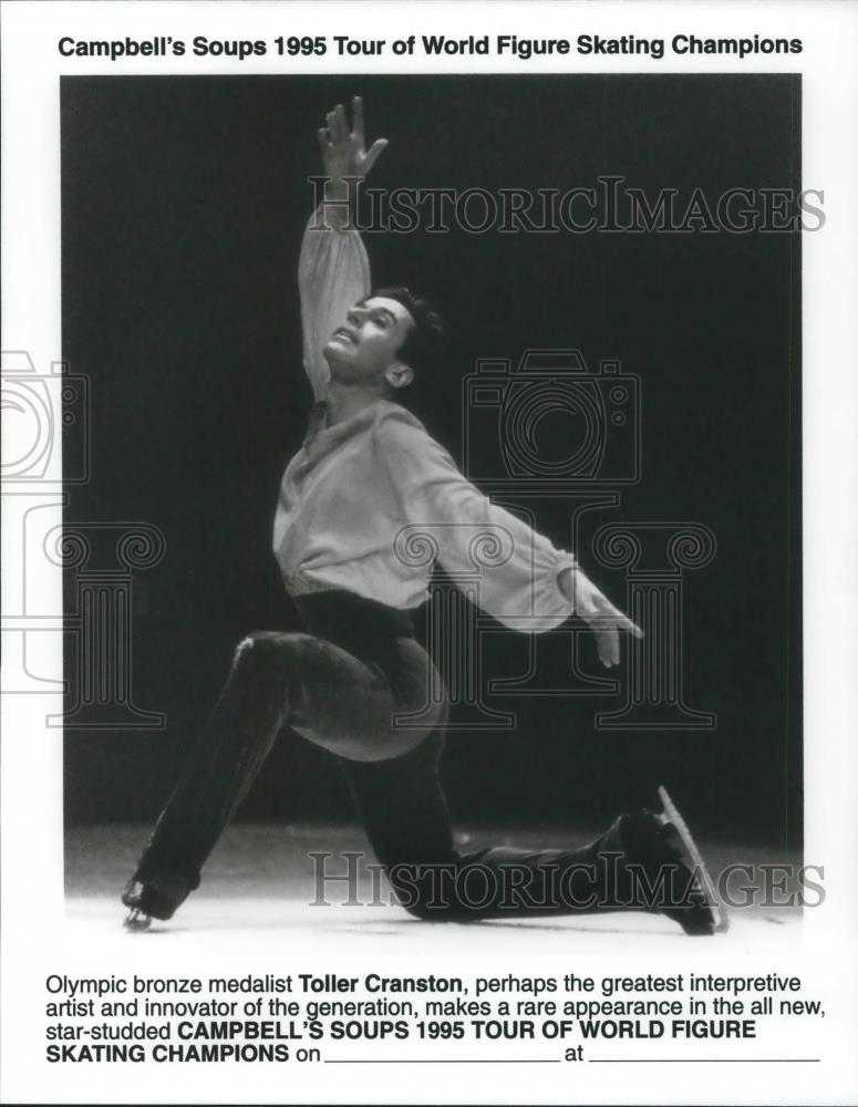 1995 Press Photo Toller Cranston Olympic Medalist Figure Skating Champion - Historic Images