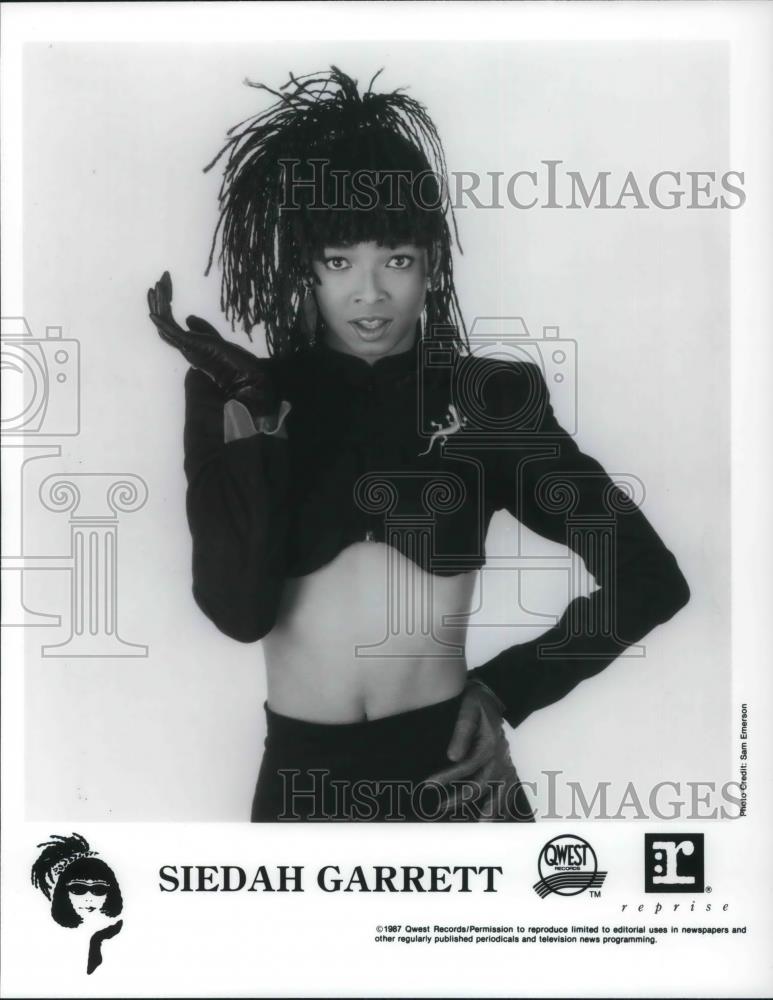 1988 Press Photo Siedah Garrett R&B Singer Songwriter Keyboardist - cvp12235 - Historic Images