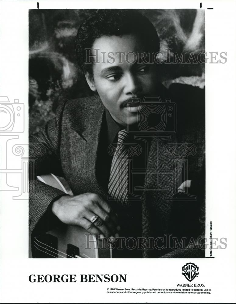 1988 Press Photo George Benson Musician - cvp01066 - Historic Images
