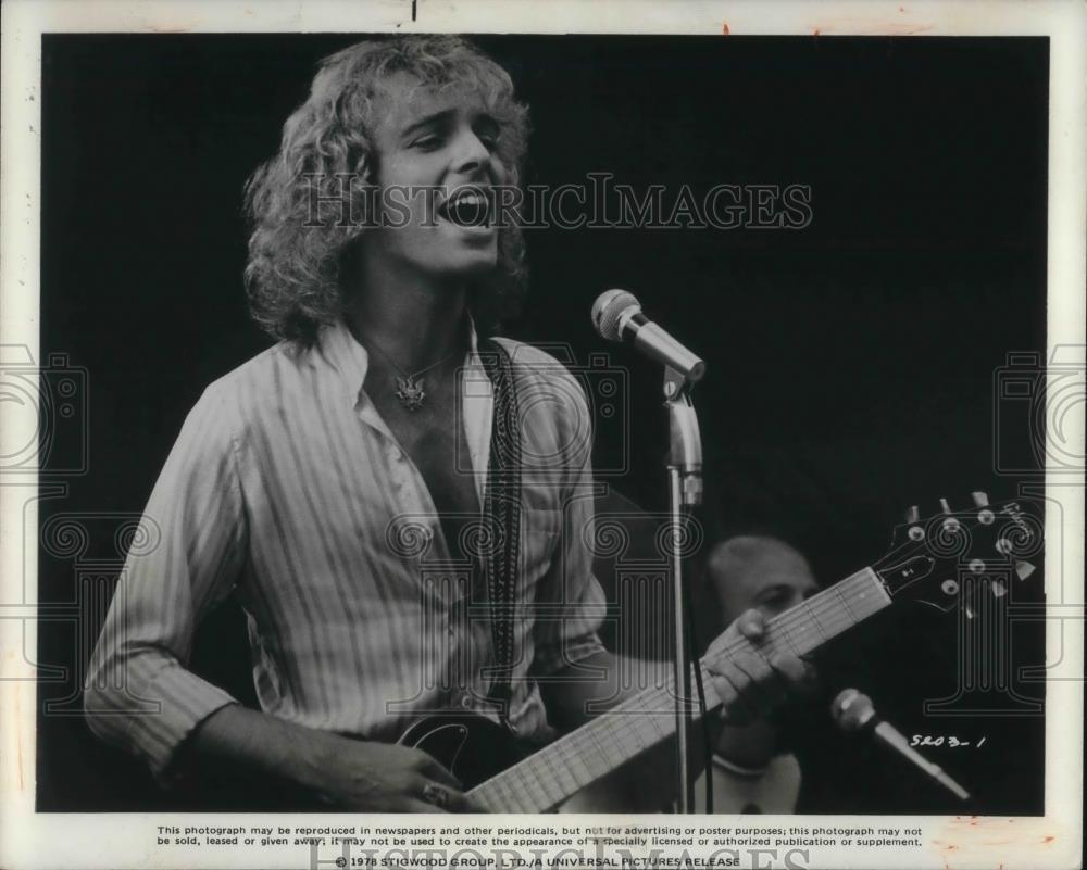 1978 Press Photo Peter Frampton stars in Sgt. Pepper&#39;s Loney Hearts Club Band - Historic Images