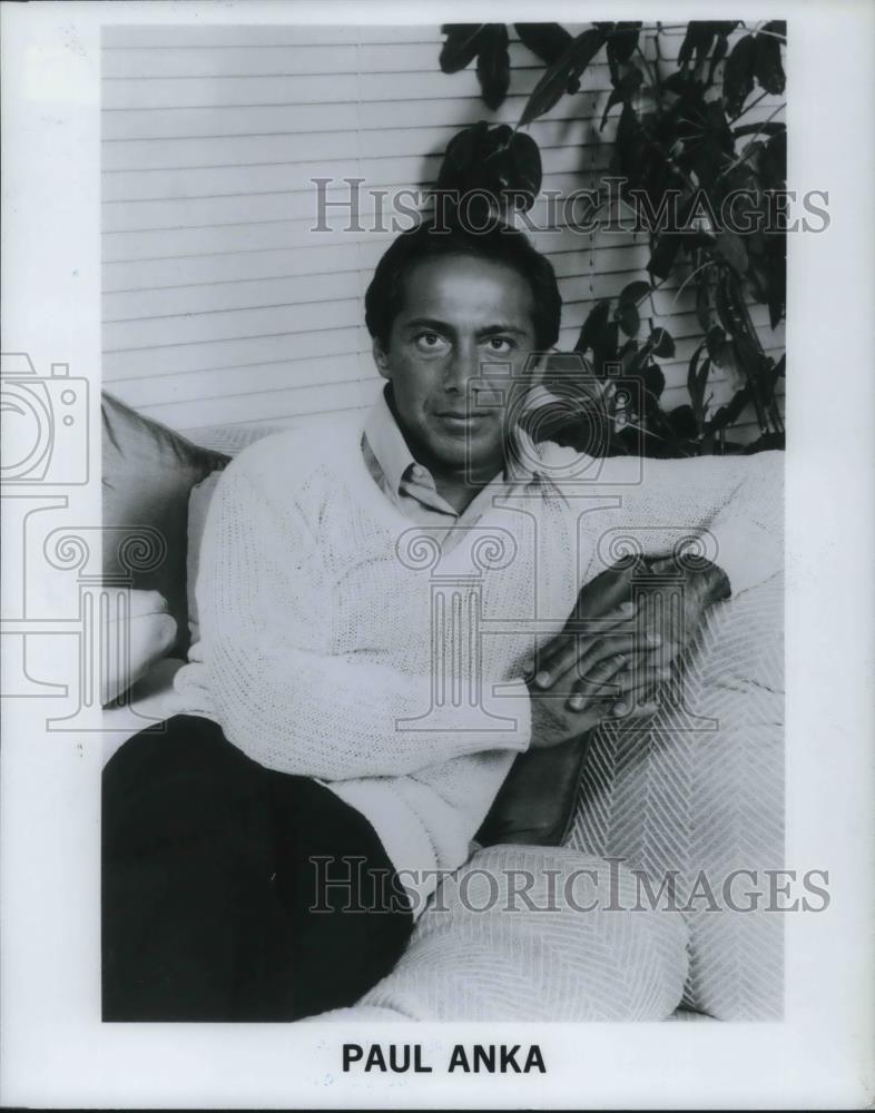 1982 Press Photo Paul Anka Singer Composer - Historic Images
