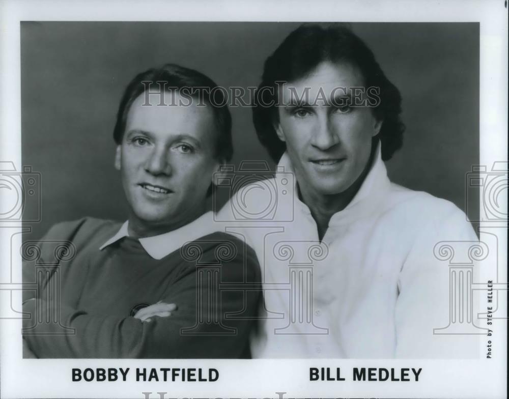 1983 Press Photo Bobby Hatfield &amp; Bill Medley - cvp16246 - Historic Images