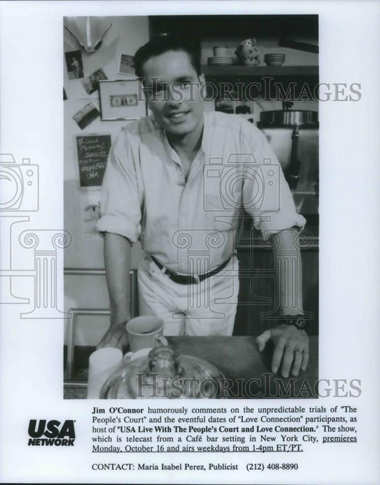 Press Photo Jim O'Connor Hosts USA Live with The People's Court & Love Connecti - Historic Images