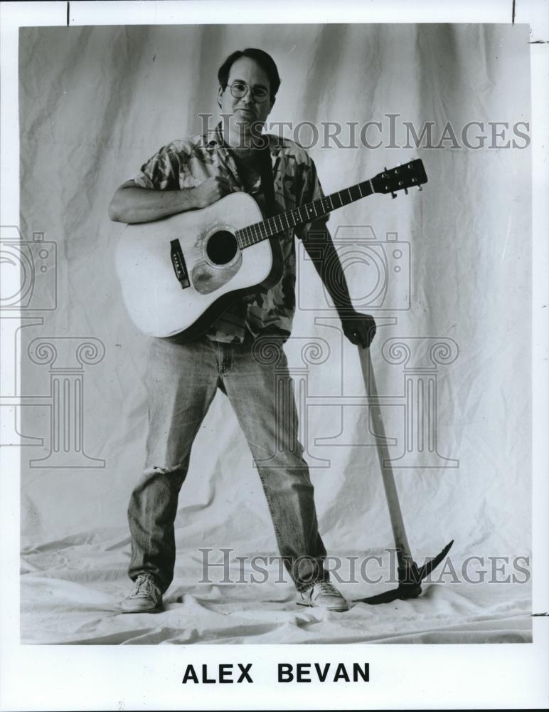 1991 Press Photo Alex Bevan Guitarist Singer Songwriter Poet - cvp01053 - Historic Images