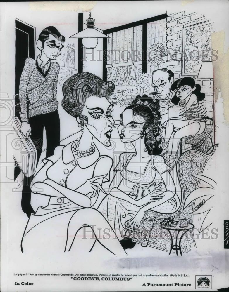 1969 Press Photo Animation of Film Goodbye Columbus - cvp18862 - Historic Images