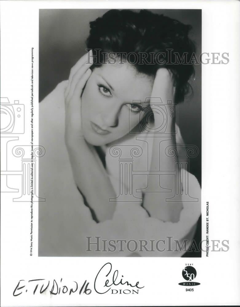 1997 Press Photo Celine Dion Contemporary Pop Singer Songwriter Composer - Historic Images