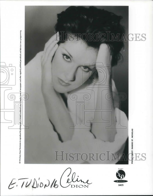 1997 Press Photo Celine Dion Contemporary Pop Singer Songwriter Composer - Historic Images