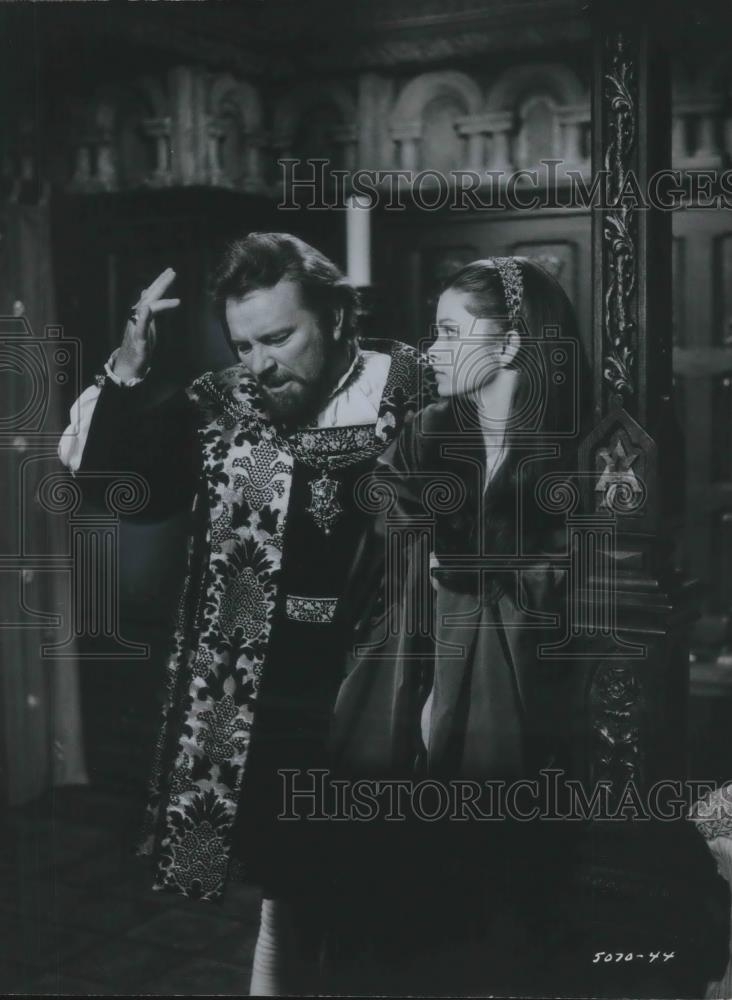 1970 Press Photo Richard Burton and Genevieve Bujold Anne of the Thousand Days - Historic Images