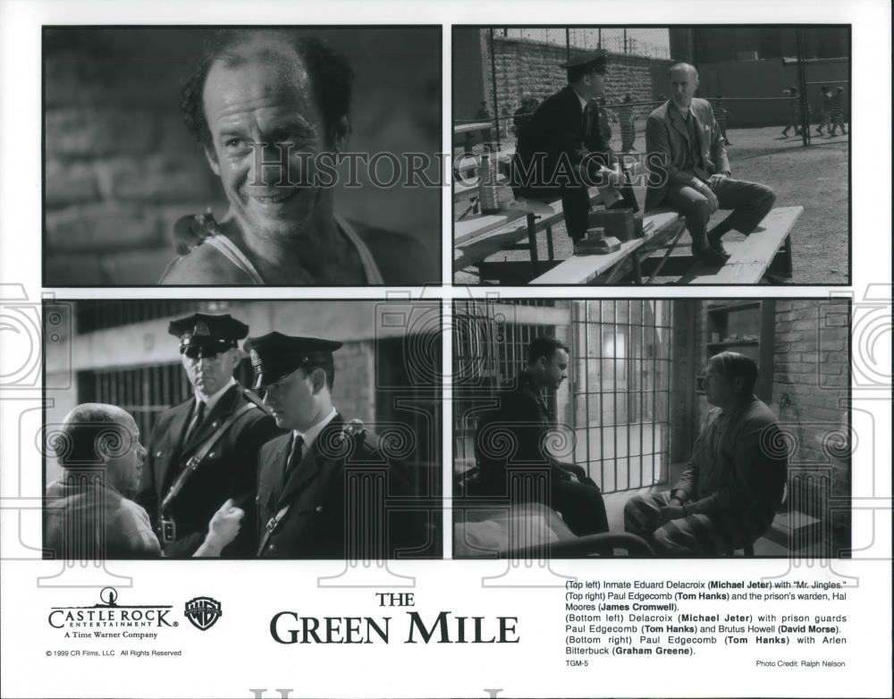 1999 Press Photo Michael Jeter James Cromwell Tom Hanks David Morse Green Mile - Historic Images