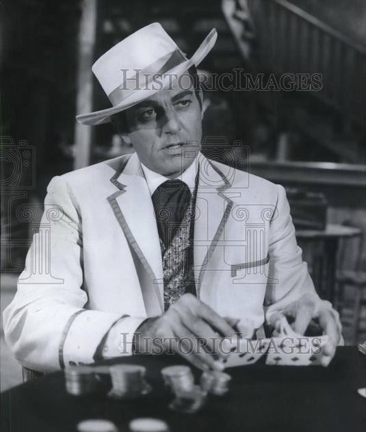 1966 Press Photo Mike Connors in Stagecoach - cvp02328 - Historic Images