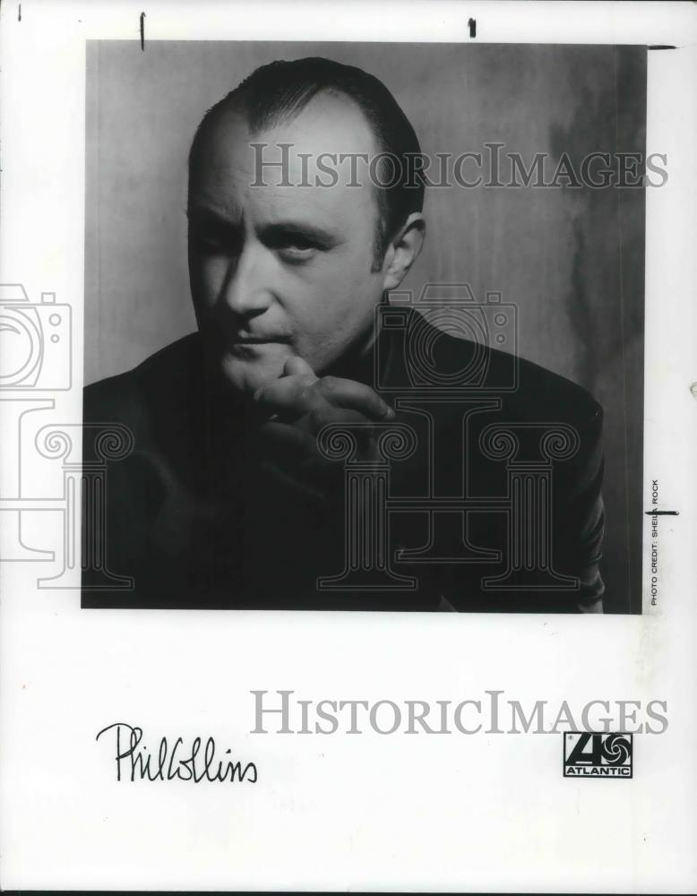 1989 Press Photo Phil Collins Soft Rock Singer Songwriter Musician - cvp02269 - Historic Images