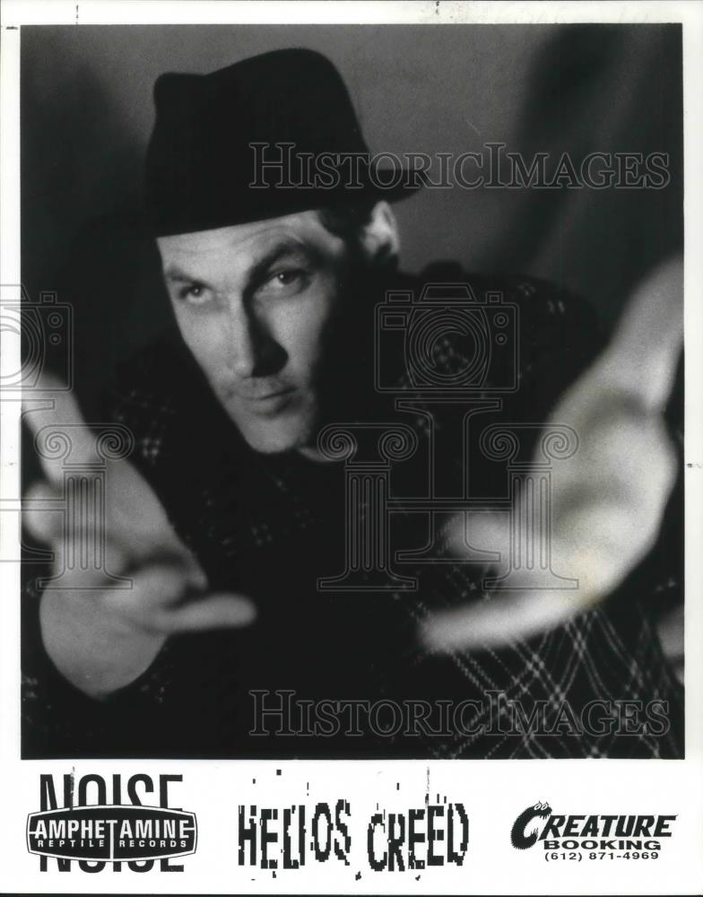 1992 Press Photo Helios Creed Industrial Rock Guitarist Singer Bandleader - Historic Images