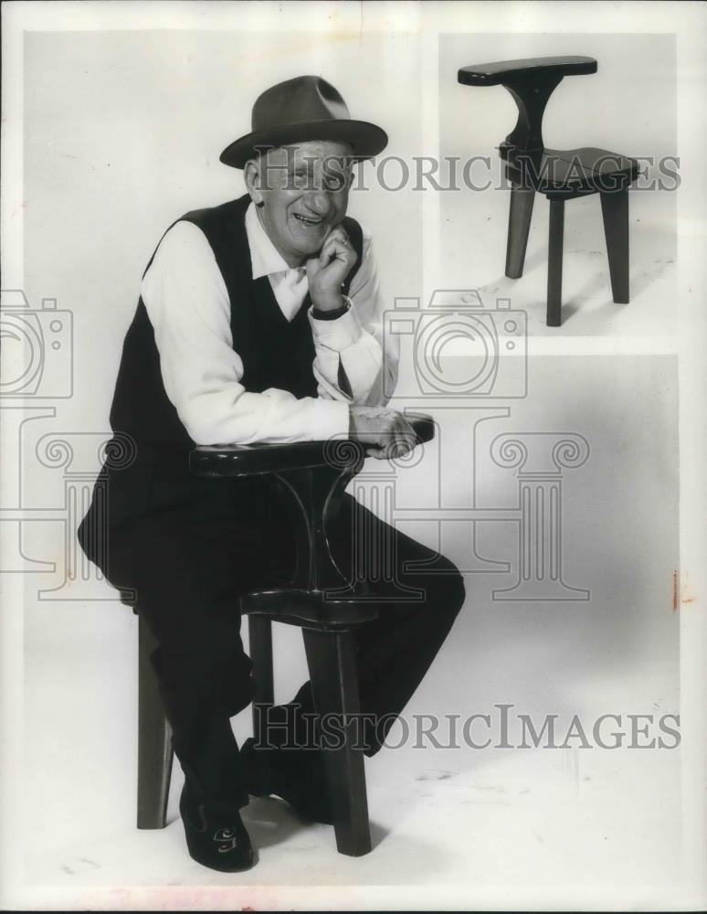 1960 Press Photo Jimmy Durante Comedian Singer Actor Pianist - cvp03785 - Historic Images
