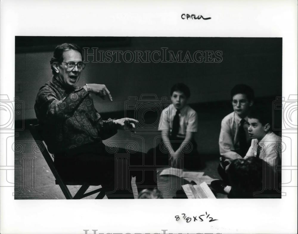 1991 Press Photo Actor William Leach, star of Christmas Carol - Historic Images